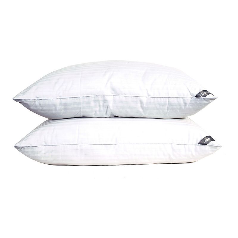 Down Home Nealry Mcirogel 2-pack Jumbo Pillow Set, White