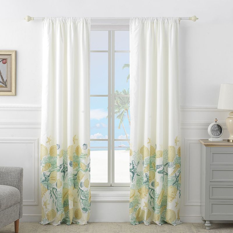 63997151 Barefoot Bungalow Grand Bahama Window Curtain Set, sku 63997151