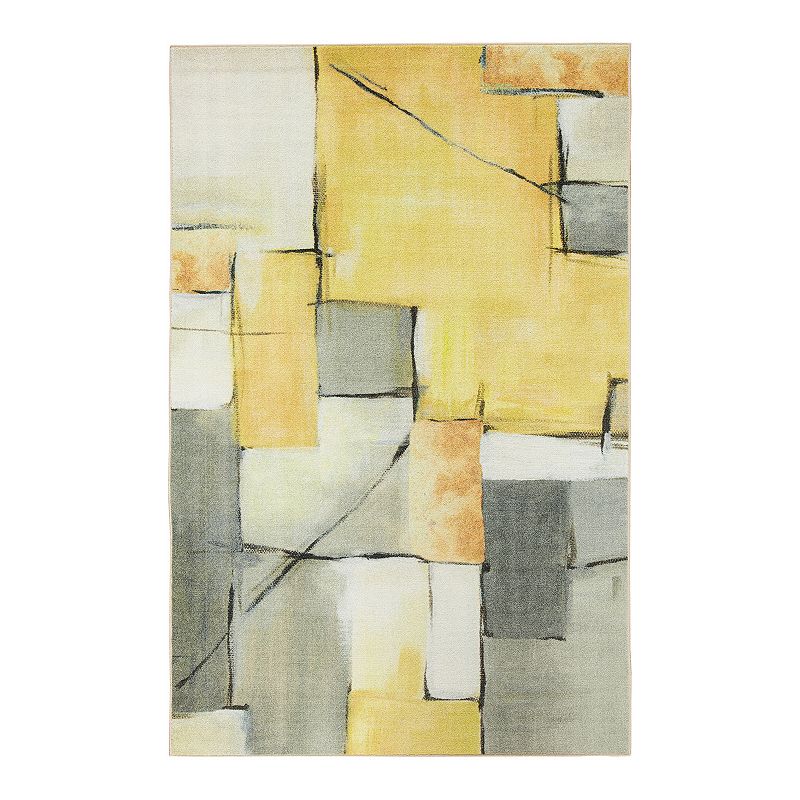 Mohawk Home Prismatic Painted Geo Rug, Yellow, 8X10 Ft