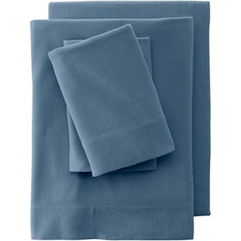 Lands' End Velvet Flannel Sheet Set or 2-pack Pillowcase Set