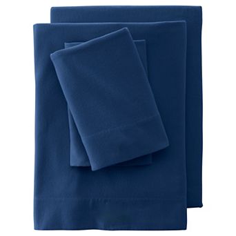 Lands' End Velvet Flannel Sheet Set or 2-pack Pillowcase Set