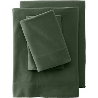 Lands' End Velvet Flannel Sheet Set or 2-pack Pillowcase Set