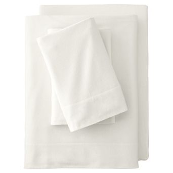 Lands' End Velvet Flannel Sheet Set or 2-pack Pillowcase Set