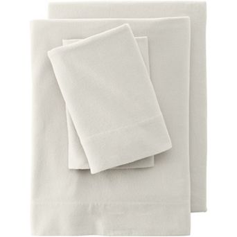Lands' End Velvet Flannel Sheet Set or 2-pack Pillowcase Set