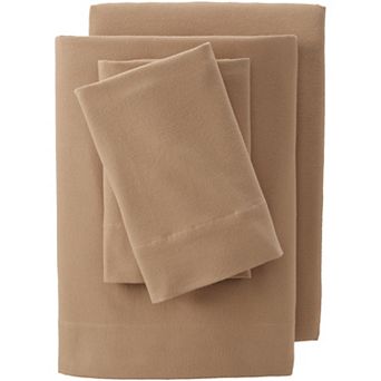 Lands' End Velvet Flannel Sheet Set or 2-pack Pillowcase Set