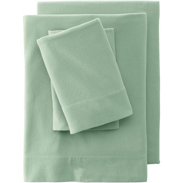 Lands' End Velvet Flannel Sheet Set or 2pack Pillowcase Set
