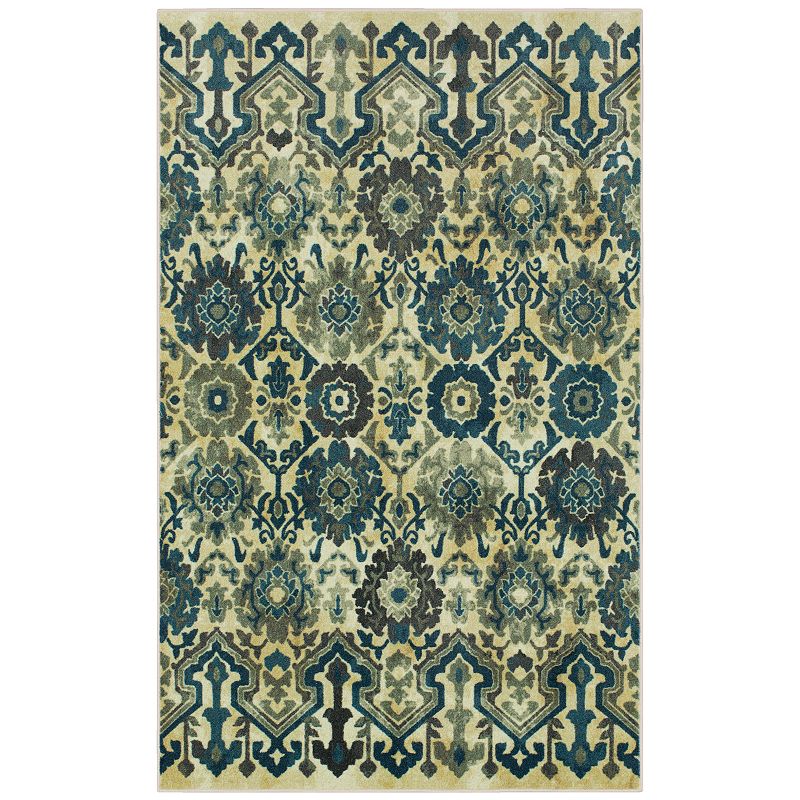 Mohawk Home Prismatic Pawel Rug, Blue, 8X10 Ft