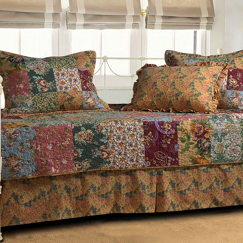 Greenland Home Fashions Antique Chic 5-Piece Daybed Set, Multicolor, DAYBED