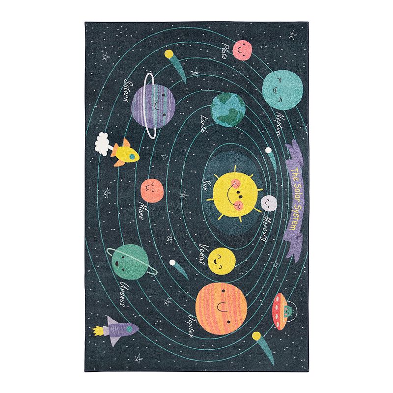Mohawk Home Kids Interactive Prismatic Planet System Rug, Multicolor, 5X8 F