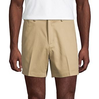 Men's Lands' End Comfort Waist 6-inch No-Iron Chino Shorts