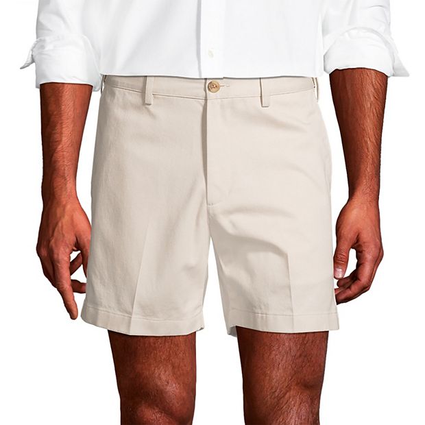 Men's Lands' End Comfort Waist 6-inch No-Iron Chino Shorts