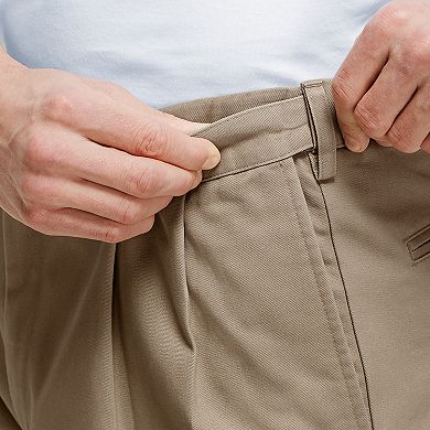 Big & Tall Lands' End Comfort Waist 9-inch No-Iron Pleated Chino Shorts