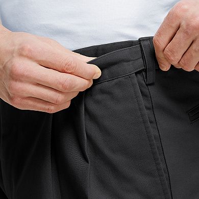 Big & Tall Lands' End Comfort Waist 9-inch No-Iron Pleated Chino Shorts