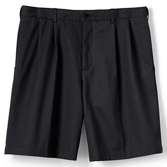 Big & Tall Lands' End Comfort Waist 9-inch No-Iron Pleated Chino Shorts