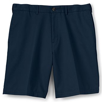 Big & Tall Lands' End Comfort Waist 9-inch No-Iron Pleated Chino Shorts