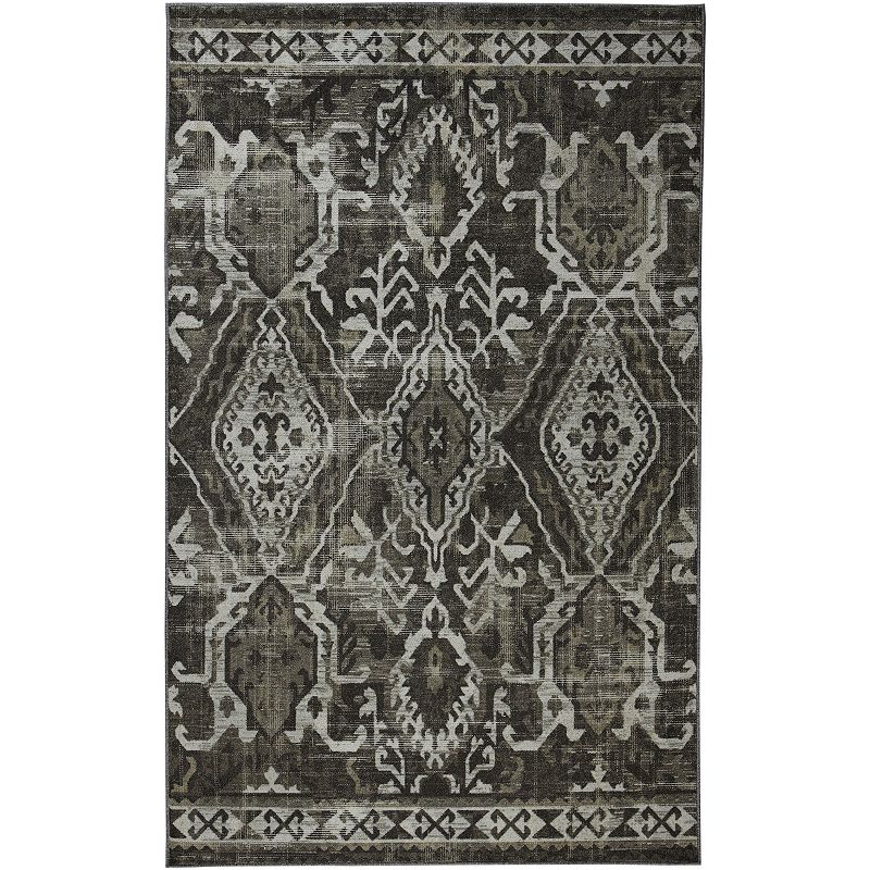 29012016 Mohawk Home Prismatic Rogelio Rug, Black, 2X8 Ft sku 29012016