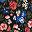 Black Multi Floral