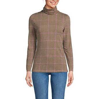 Petite Lands' End Lightweight Fitted Long Sleeve Turtleneck