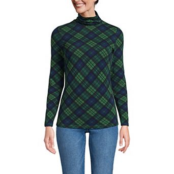 Petite Lands' End Lightweight Fitted Long Sleeve Turtleneck