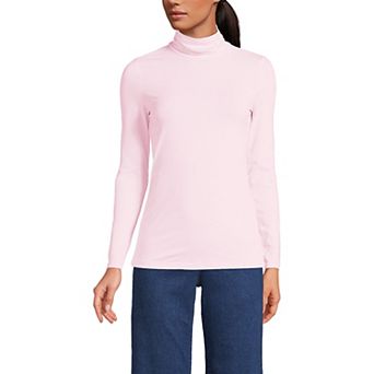 Petite Lands' End Lightweight Fitted Long Sleeve Turtleneck