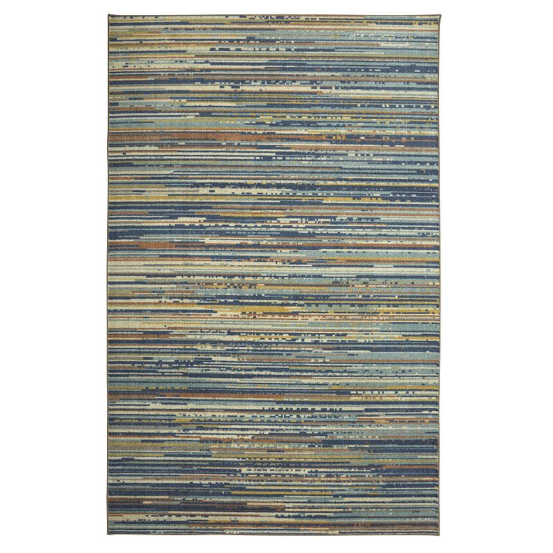 Mohawk Home Prismatic Santos Rug, Blue, 2X8 Ft