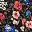 Black Multi Floral