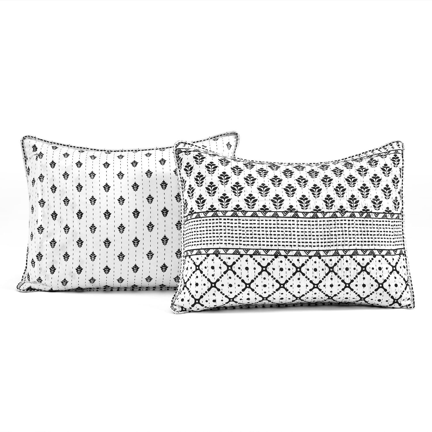 Lush Decor Monique - Set copripiumino da 3 pezzi, colore blu navy e senape, per letto king size