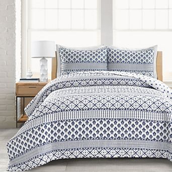 Lush Decor Monique Stripe Quilt Set