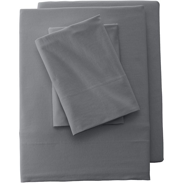 Lands' End Cotton Jersey Knit Fitted Sheet or 2pack Pillowcase Set