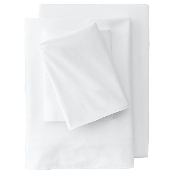 Lands' End Cotton Jersey Knit Fitted Sheet or 2pack Pillowcase Set