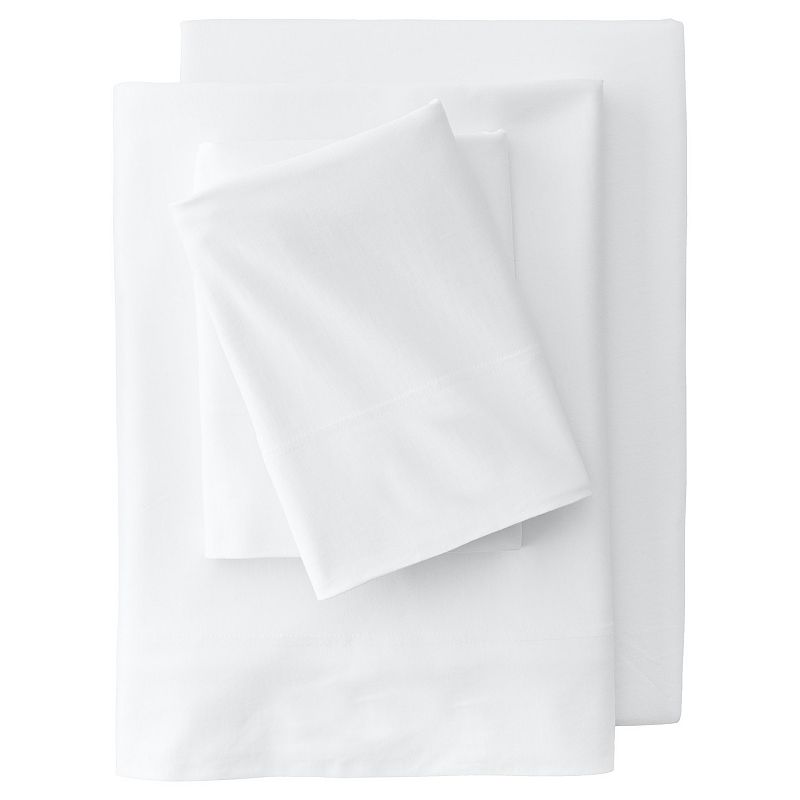 64702698 Lands End Cotton Jersey Knit Fitted Sheet or 2-pac sku 64702698