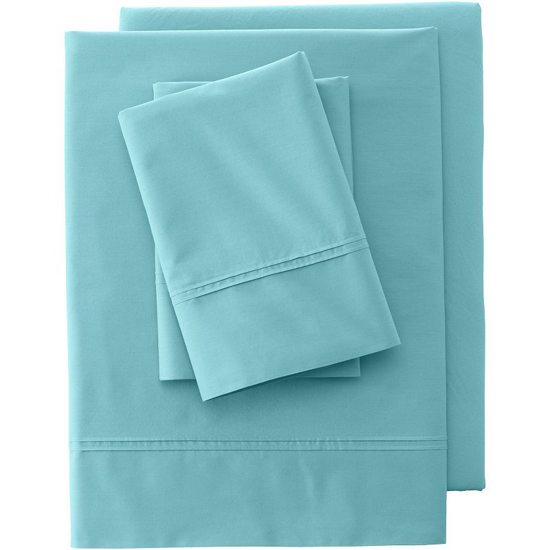 65833816 Lands End 200 Thread Count Percale Pintuck Sheet S sku 65833816