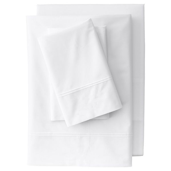 Lands' End 200 Thread Count Percale Pintuck Sheet Set or 2pack