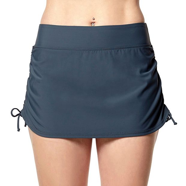 Drawstring swim outlet skirt