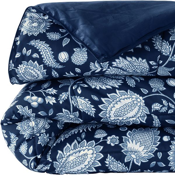 Lands' End No Iron Supima Sateen Printed Comforter