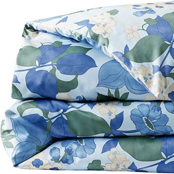 Lands' End No Iron Supima Sateen Printed Comforter