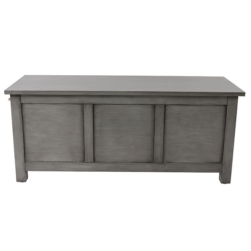 Decor Therapy Lewis Lift-Top Storage Bench, Grey