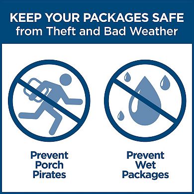 Cosco Outdoor Lockable Deliveries Outdoor Storage Box Decor