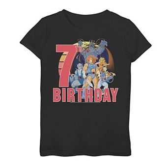 Girls 7-16 ThunderCats Happy 7th Birthday Graphic Tee