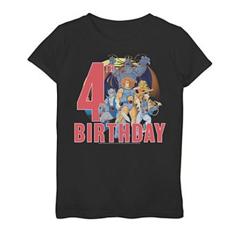 Girls 7-16 ThunderCats Happy 4th Birthday Graphic Tee