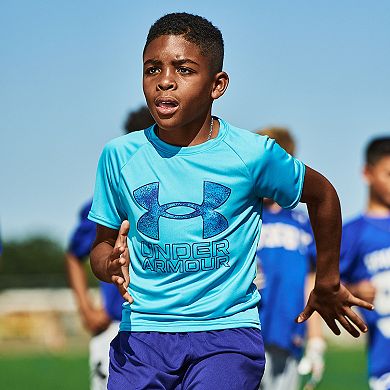 Boys 8-20 Under Armour Hybrid Print Tech Tee in Regular & Husky