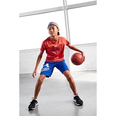Boys 8-20 Under Armour Hybrid Print Tech Tee in Regular & Husky
