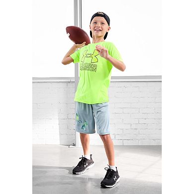Boys 8-20 Under Armour Hybrid Print Tech Tee in Regular & Husky