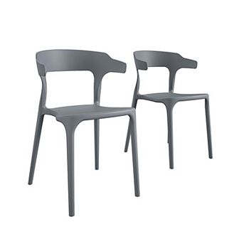 Novogratz Poolside Felix Indoor / Outdoor Stacking Dining Chair 4 pc Set