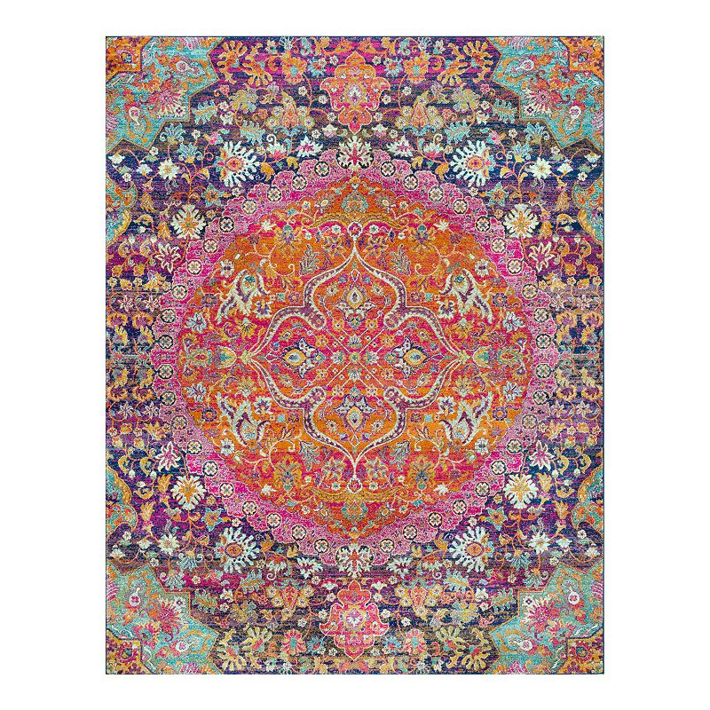 Decor 140 Astra Updated Tradtional Rug, Pink, 8X10 Ft