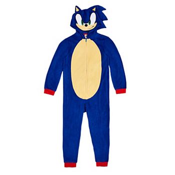Boys 4 12 Sonic The Hedgehog Union Suit Pajamas