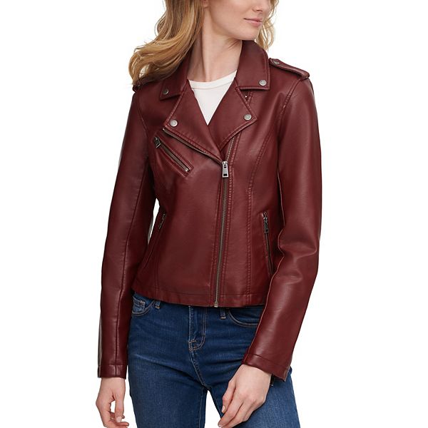 Women's Levi's® Faux-Leather Motorcycle Jacket