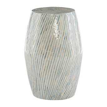Linon Prianna Enamel Drum End Table