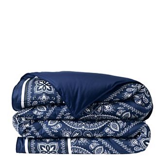 Lands' End Supima Cotton Sateen Print Duvet Cover