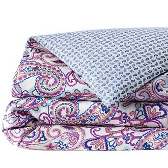 Lands' End Supima Cotton Sateen Print Duvet Cover